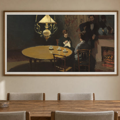 Interior, After Dinner 1983.1.26 — Famous Paintings shown in a styled interior