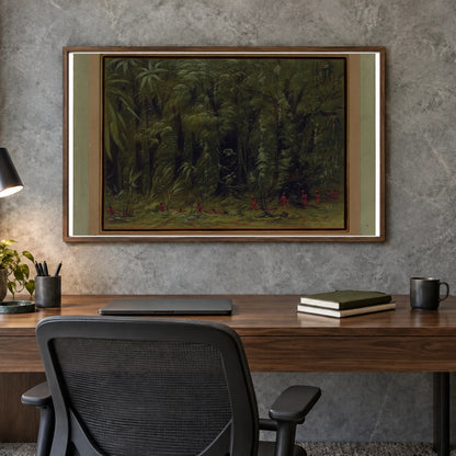 Interior Of An Amazon Forest Zurumati 1965.16.271 — Famous Paintings shown in a styled interior