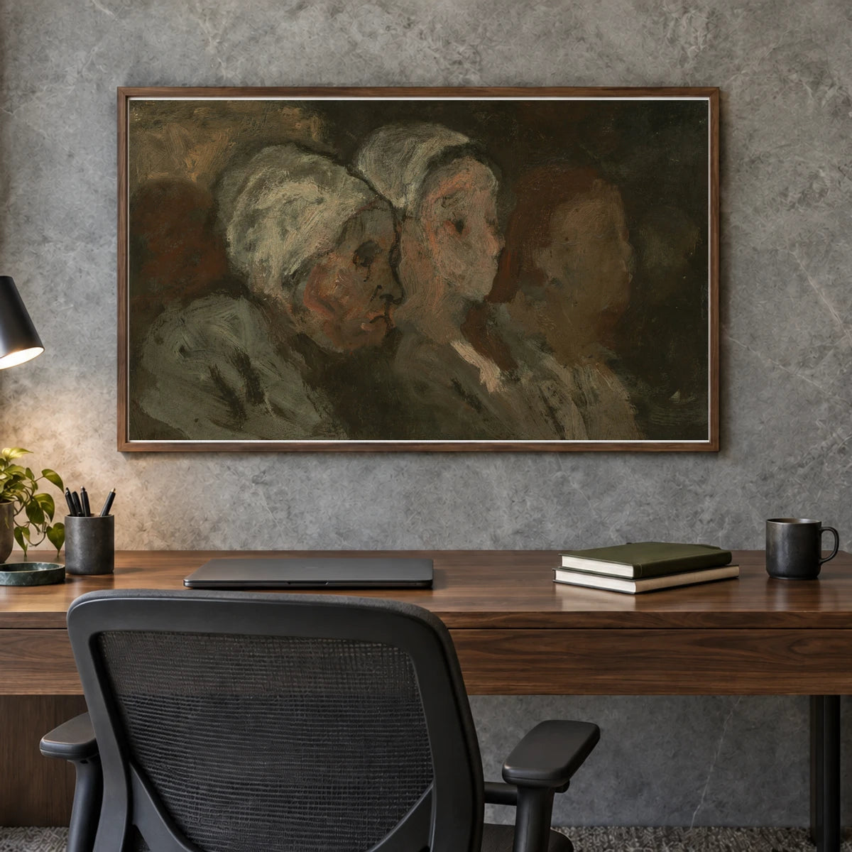 In Church 1943.11.1 — Famous Paintings shown in a styled interior