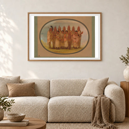 Iowa Indians Who Visited London And Paris 1965.16.111 — Famous Paintings shown in a styled interior