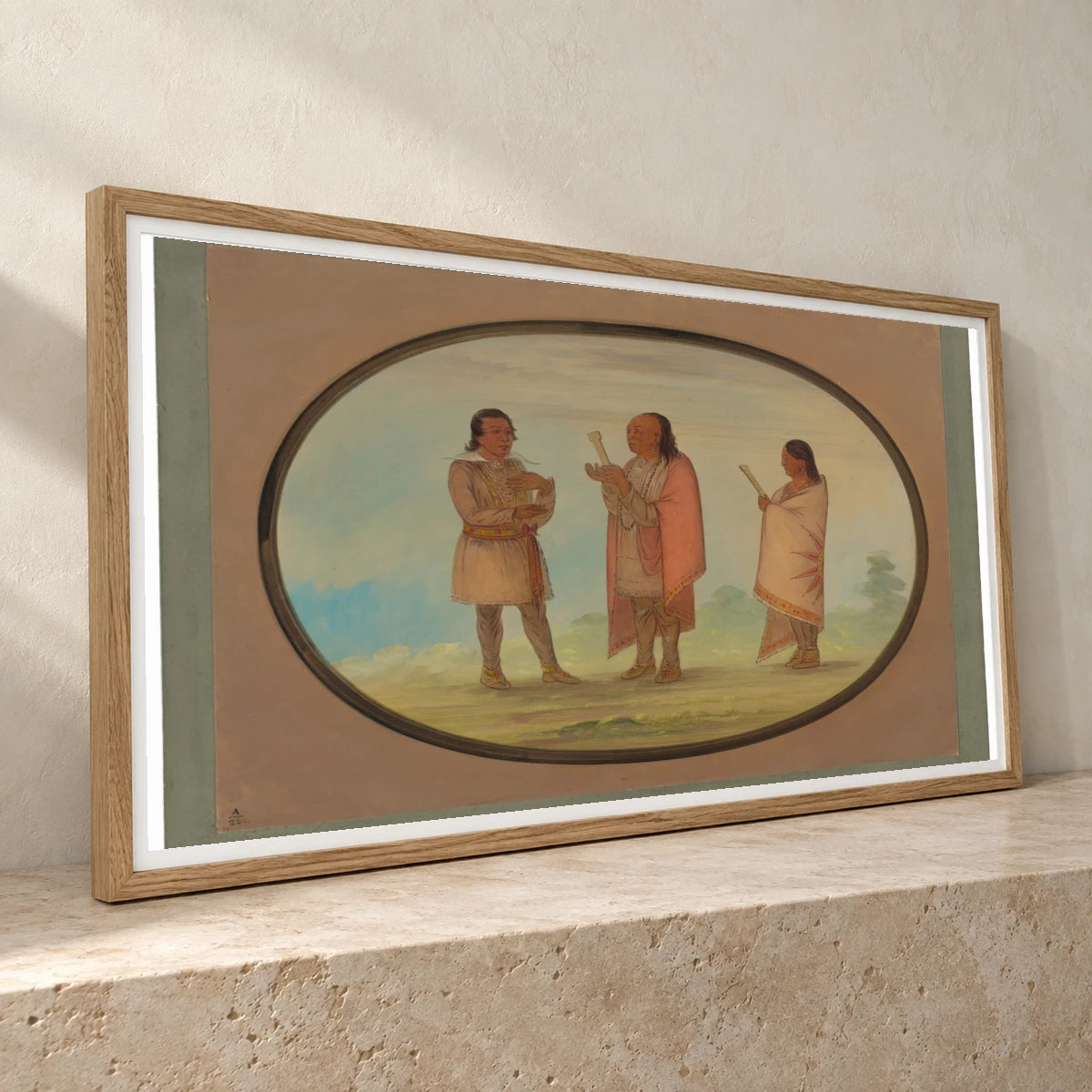 Kickapoo Indians Preaching And Praying 1965.16.121 — Famous Paintings famous paintings print by SaamCrafts