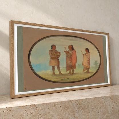 Kickapoo Indians Preaching And Praying 1965.16.121 — Famous Paintings famous paintings print by SaamCrafts