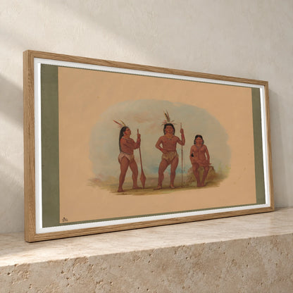 Klahoquaht Chief, His Wife, And Son 1965.16.157 — Famous Paintings famous paintings print by SaamCrafts