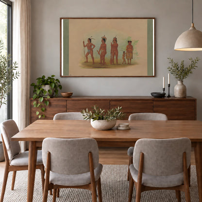 Klatsop Indians 1965.16.158 — Famous Paintings shown in a styled interior