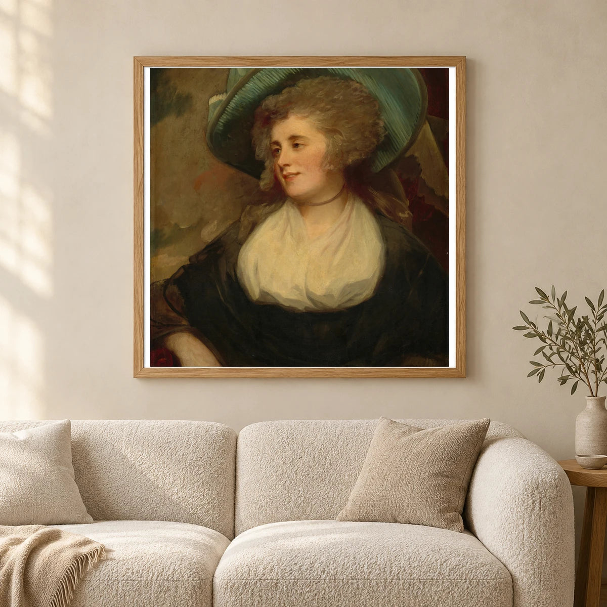 Lady Arabella Ward 1942.9.78 — Famous Paintings shown in a styled interior