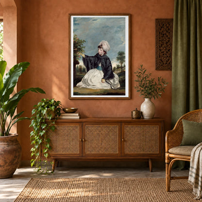 Lady Caroline Howard 1937.1.106 — Famous Paintings shown in a styled interior