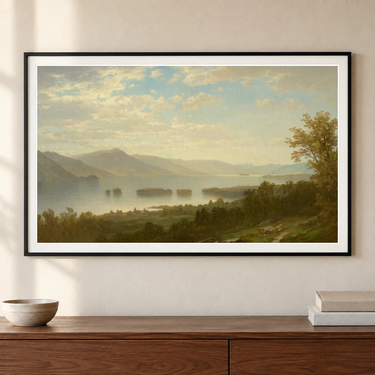 Lake George 2014.136.120 — Famous Paintings shown in a styled interior