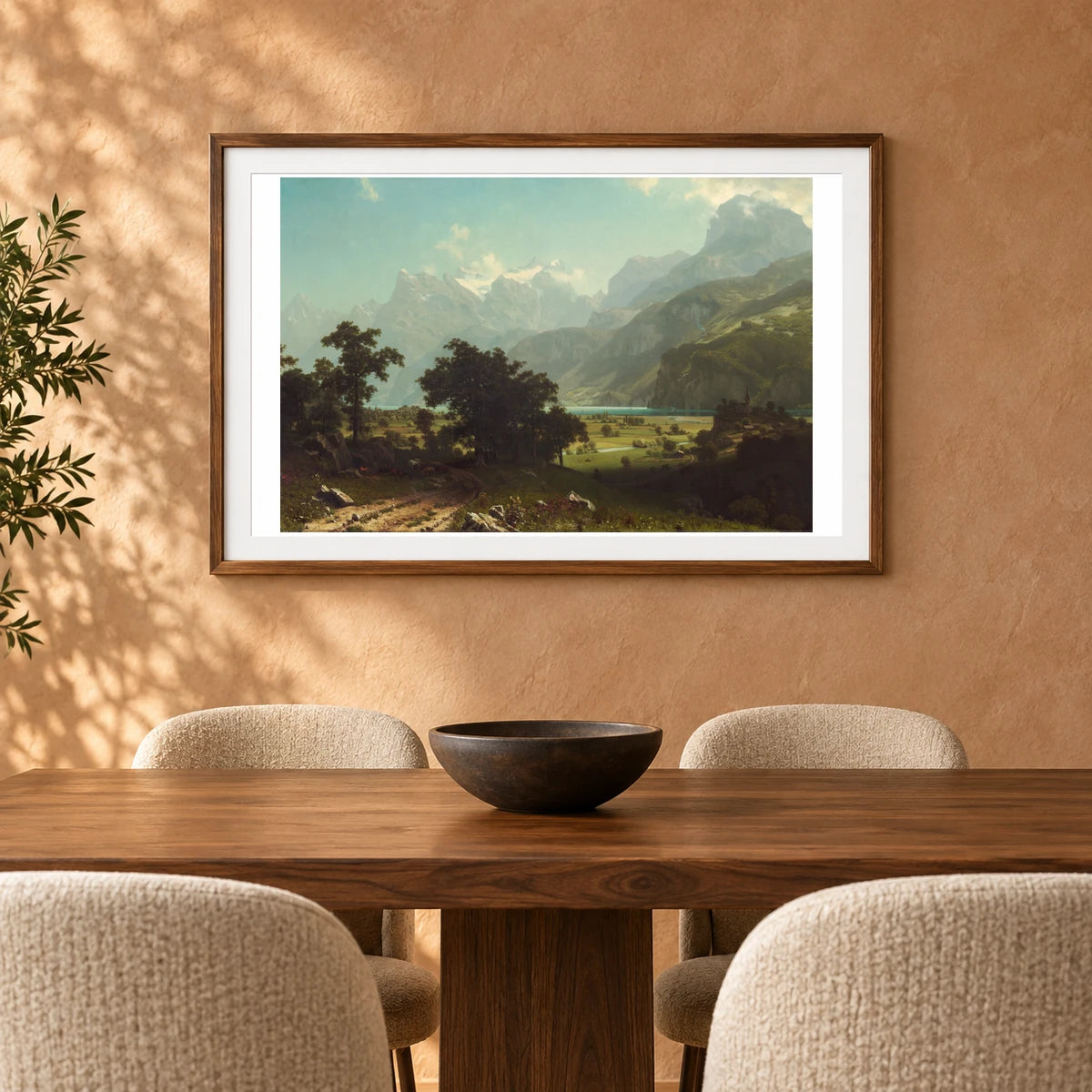 Lake Lucerne 1990.50.1 — Famous Paintings shown in a styled interior