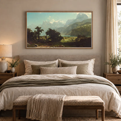 Lake Lucerne 1990.50.1 — Famous Paintings shown in a styled interior