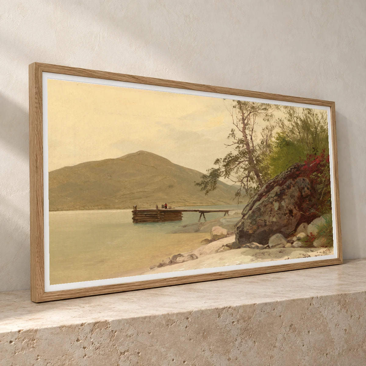 Landing At Sabbath Day Point 1968.7.1 — Famous Paintings famous paintings print by SaamCrafts