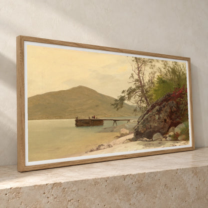 Landing At Sabbath Day Point 1968.7.1 — Famous Paintings famous paintings print by SaamCrafts