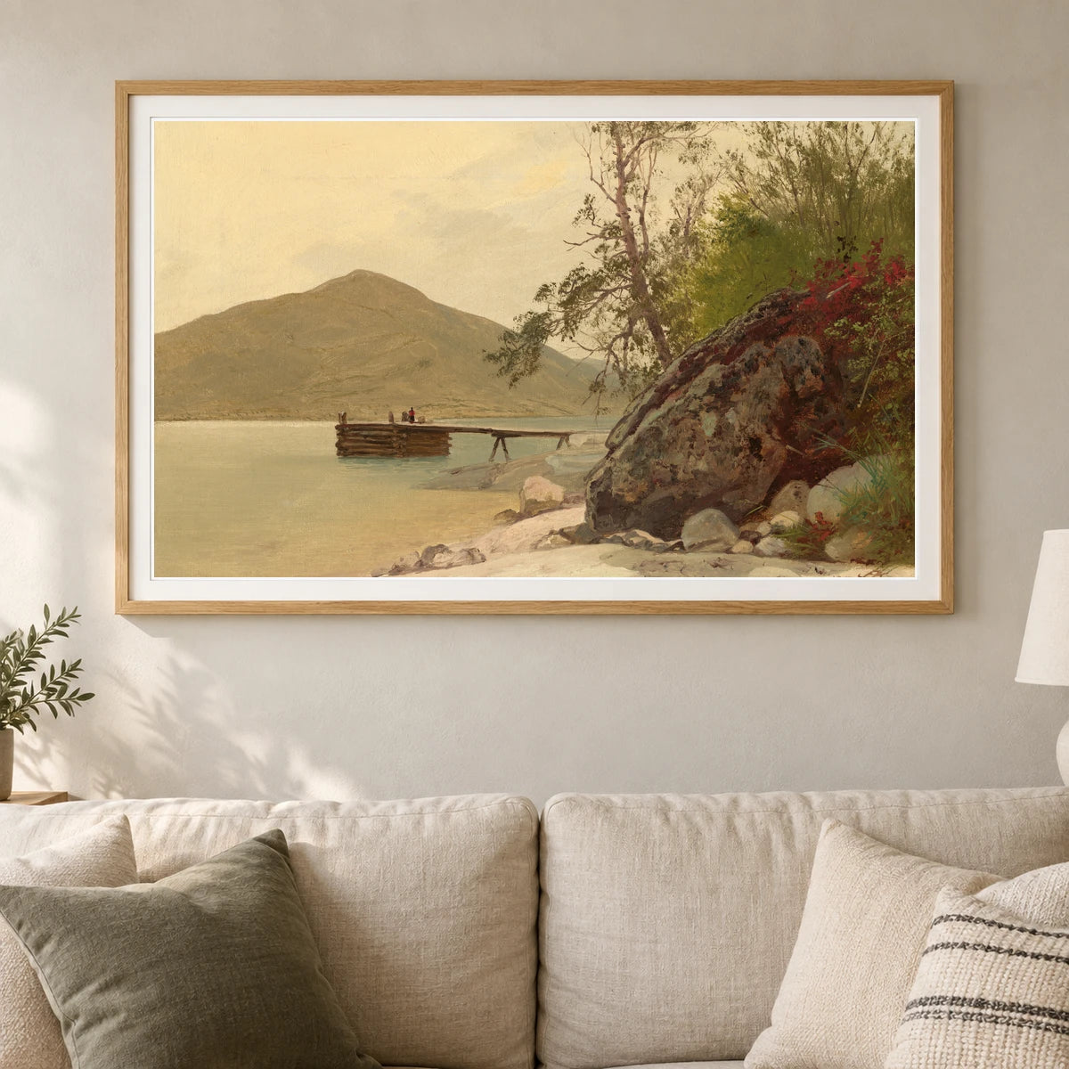 Landing At Sabbath Day Point 1968.7.1 — Famous Paintings shown in a styled interior