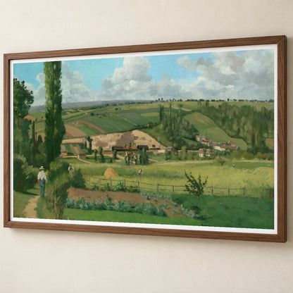 Landscape At Les Patis, Pontoise 1991.101.1 — Famous Paintings famous paintings print by SaamCrafts