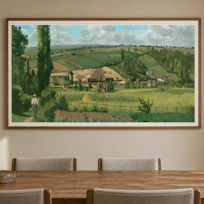 Landscape At Les Patis, Pontoise 1991.101.1 — Famous Paintings shown in a styled interior