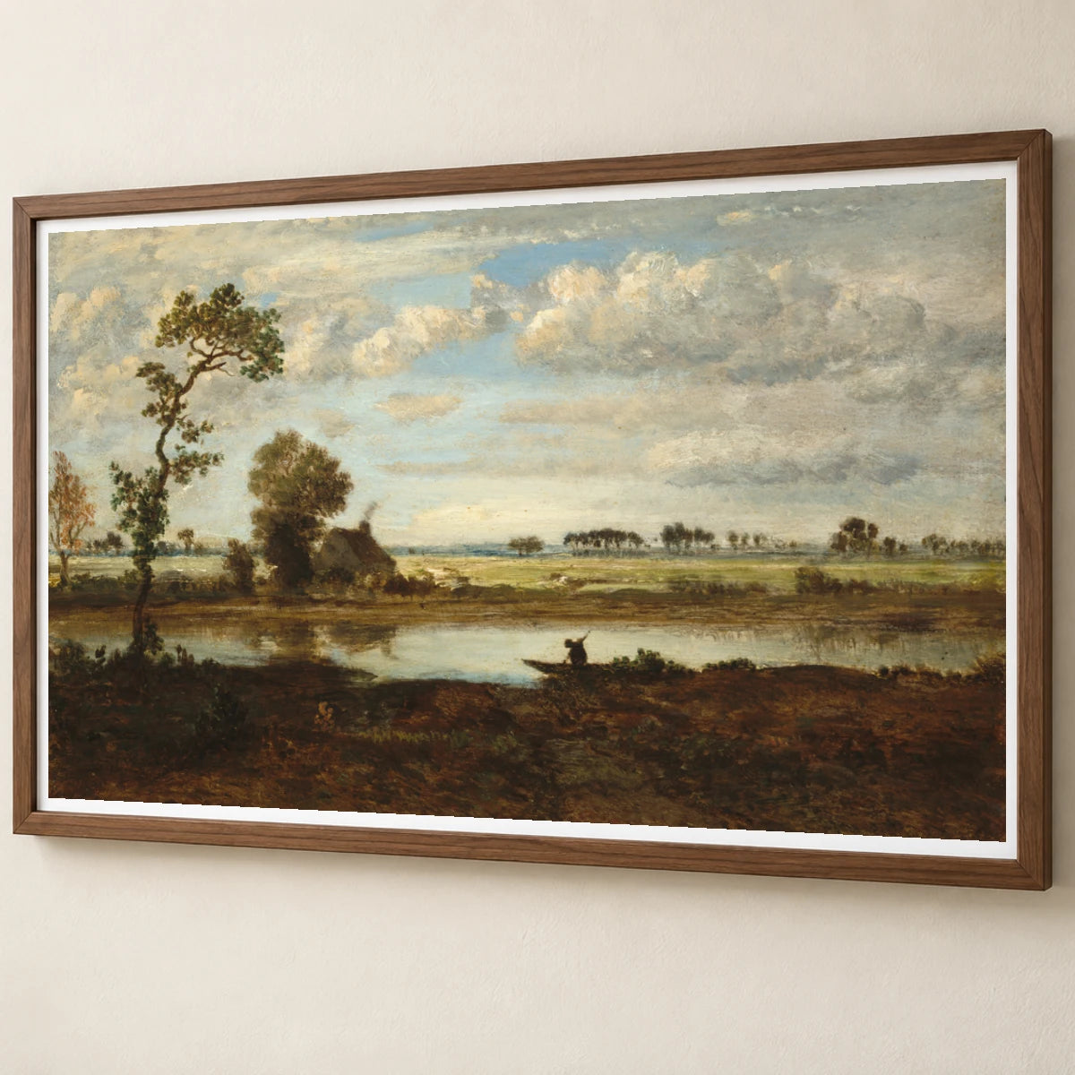 Landscape With Boatman 1949.1.10 — Famous Paintings famous paintings print by SaamCrafts