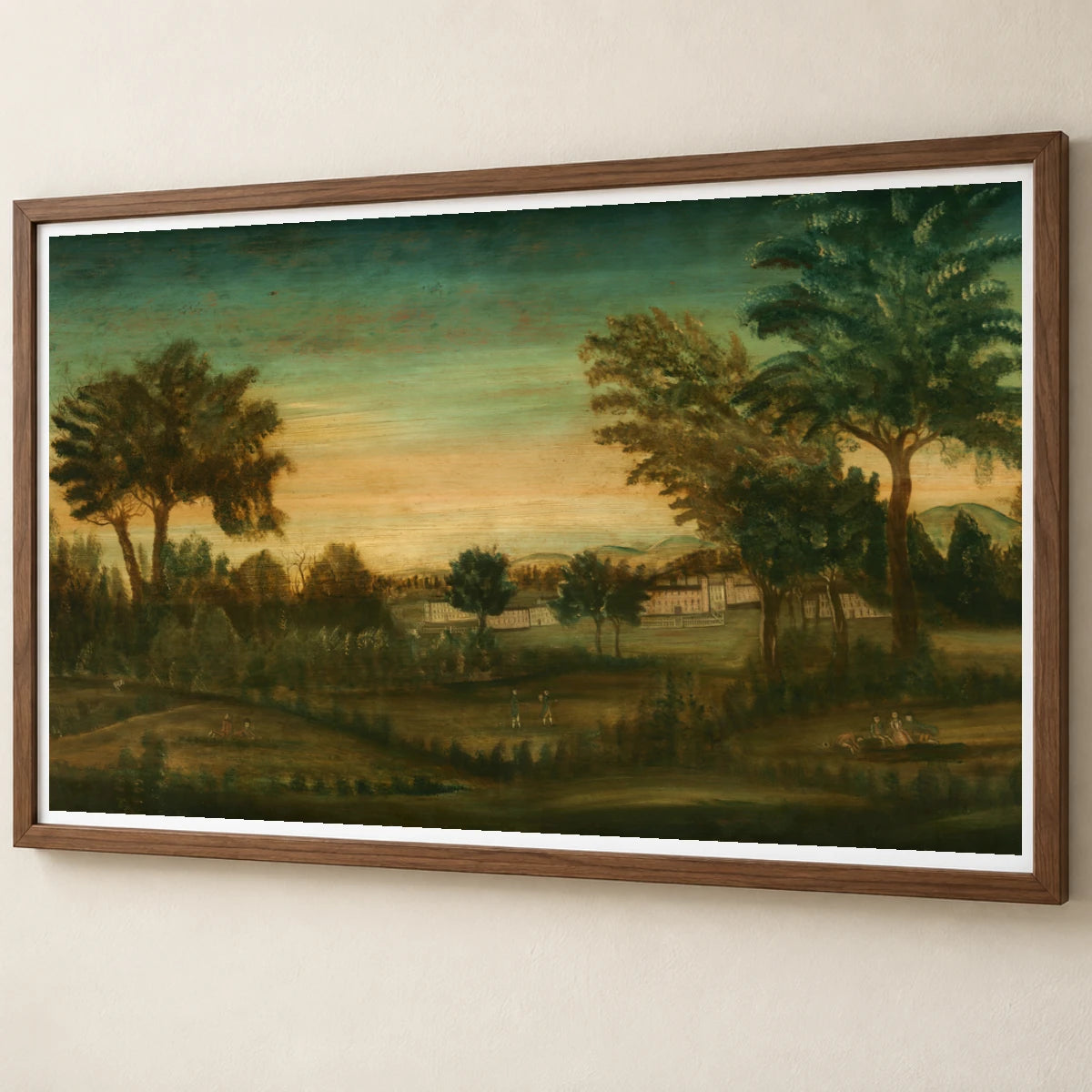 Landscape With Buildings 1956.13.10 — Famous Paintings famous paintings print by SaamCrafts
