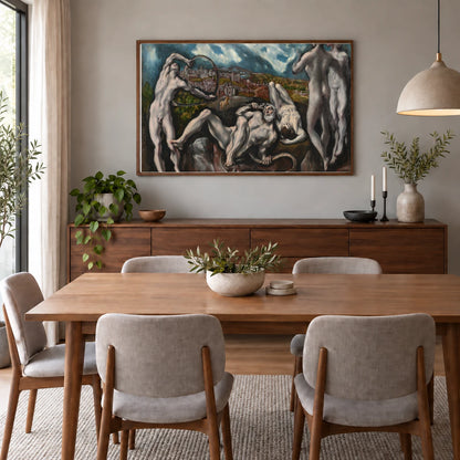 Laocoon 1946.18.1 — Famous Paintings shown in a styled interior