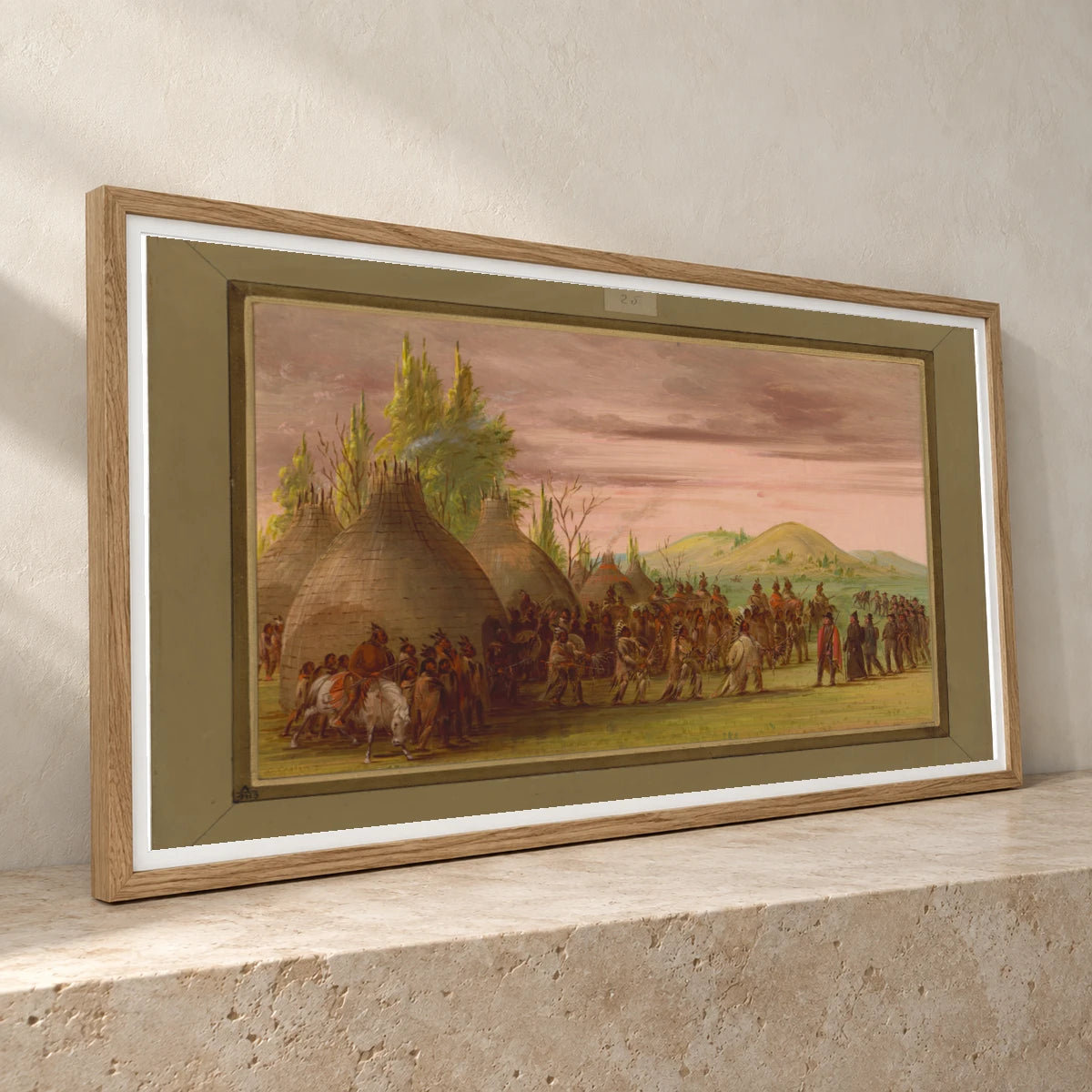 La Salle Received In The Village Of The Cenis Indians. May 6, 1686 1965.16.340 — Famous Paintings famous paintings print by SaamCrafts