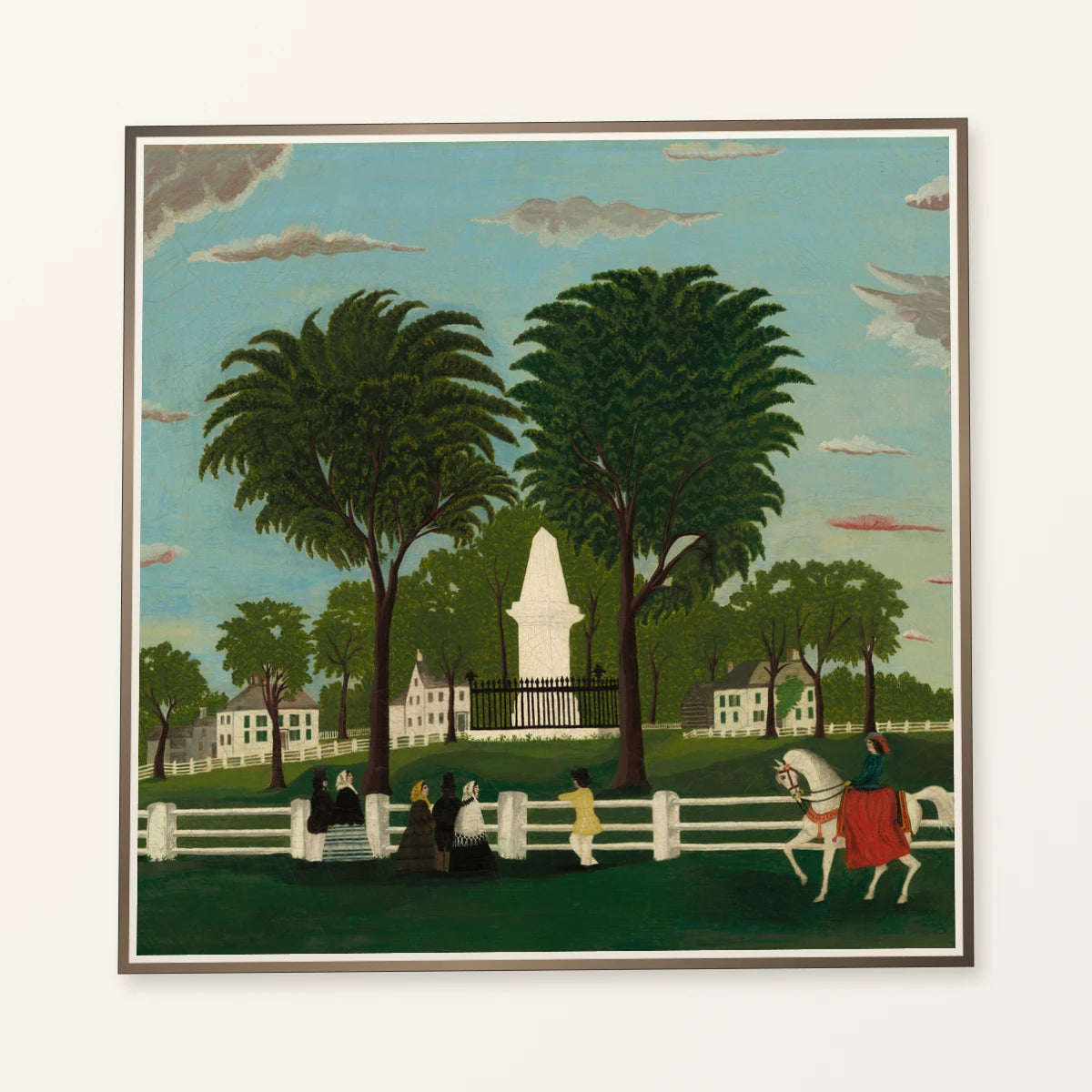 Lexington Battle Monument 1953.5.88 — Famous Paintings famous paintings print by SaamCrafts