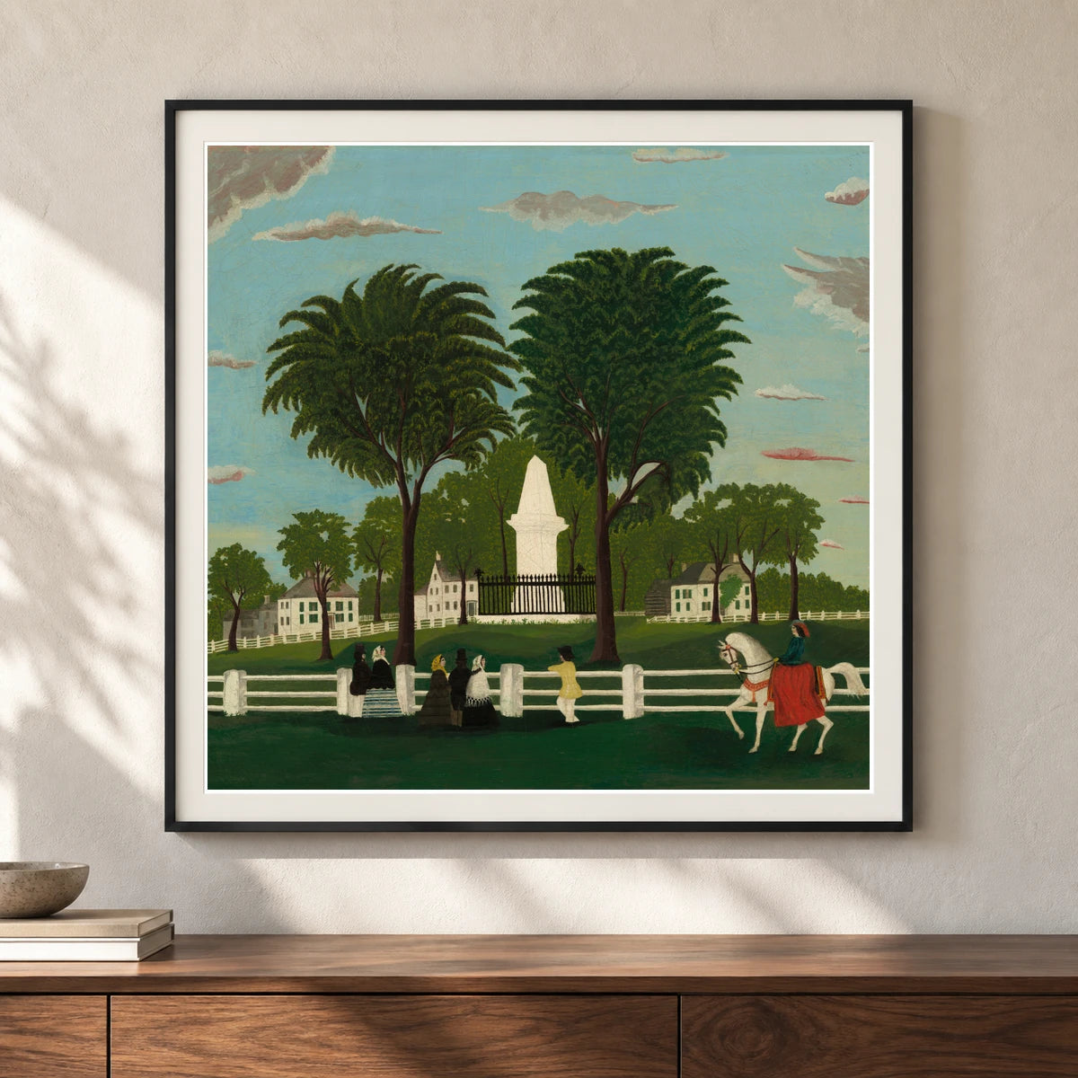 Lexington Battle Monument 1953.5.88 — Famous Paintings shown in a styled interior
