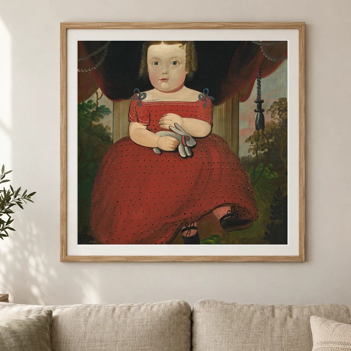 Little Miss Fairfield 1971.83.9 — Famous Paintings shown in a styled interior