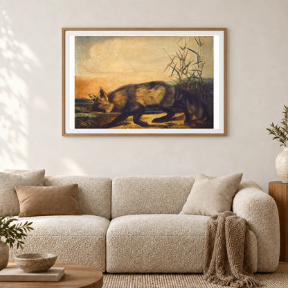 Long Tailed Red Fox 1951.9.9 — Famous Paintings shown in a styled interior