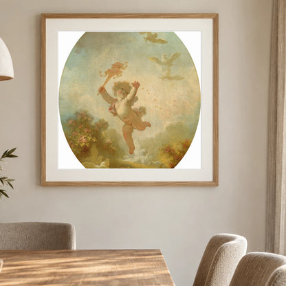 Love As Folly 1947.2.1 — Famous Paintings shown in a styled interior