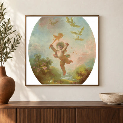 Love As Folly 1970.17.111 — Famous Paintings shown in a styled interior