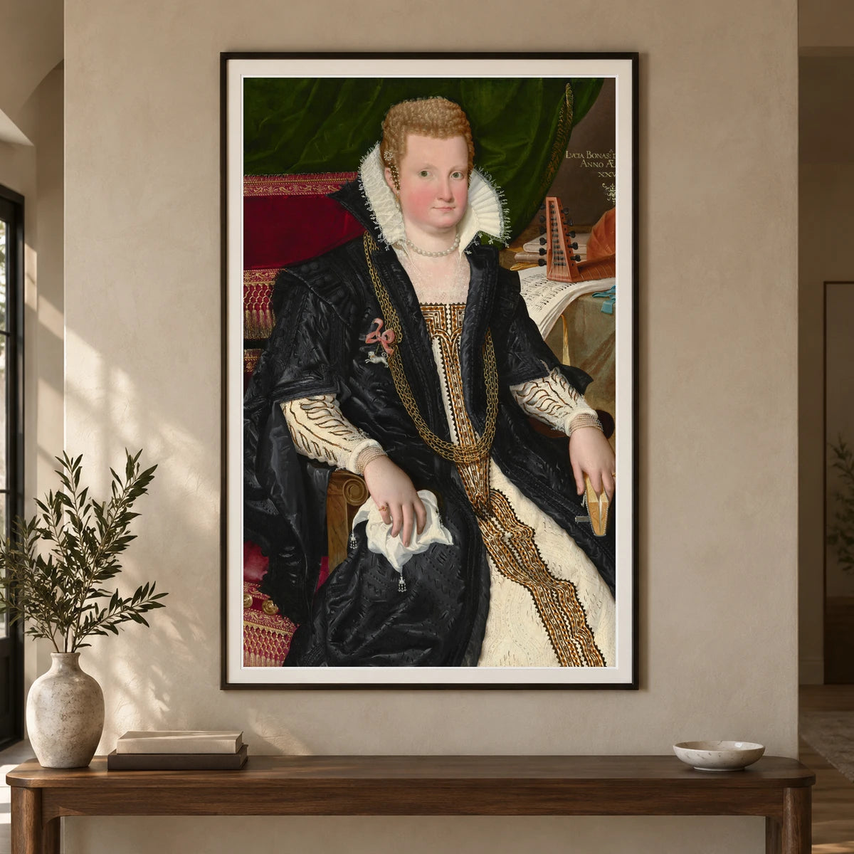 Lucia Bonasoni Garzoni 2022.38.1 — Famous Paintings shown in a styled interior