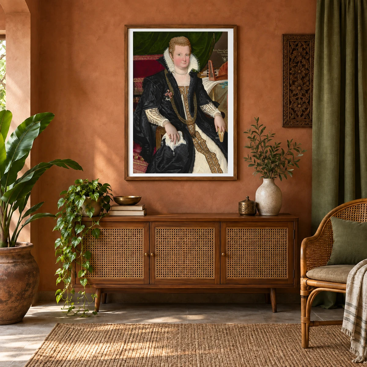 Lucia Bonasoni Garzoni 2022.38.1 — Famous Paintings shown in a styled interior