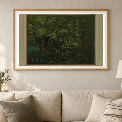Luxuriant Forest On The Bank Of The Amazon 1965.16.264 — Famous Paintings shown in a styled interior