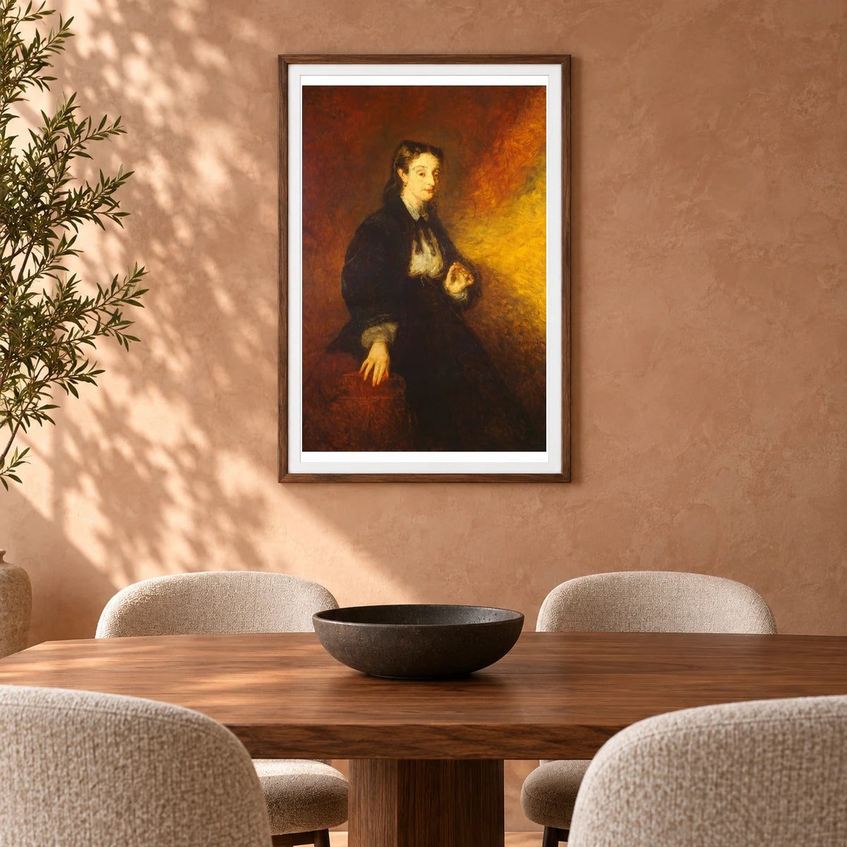 Madame Cahen 1963.10.184 — Famous Paintings shown in a styled interior