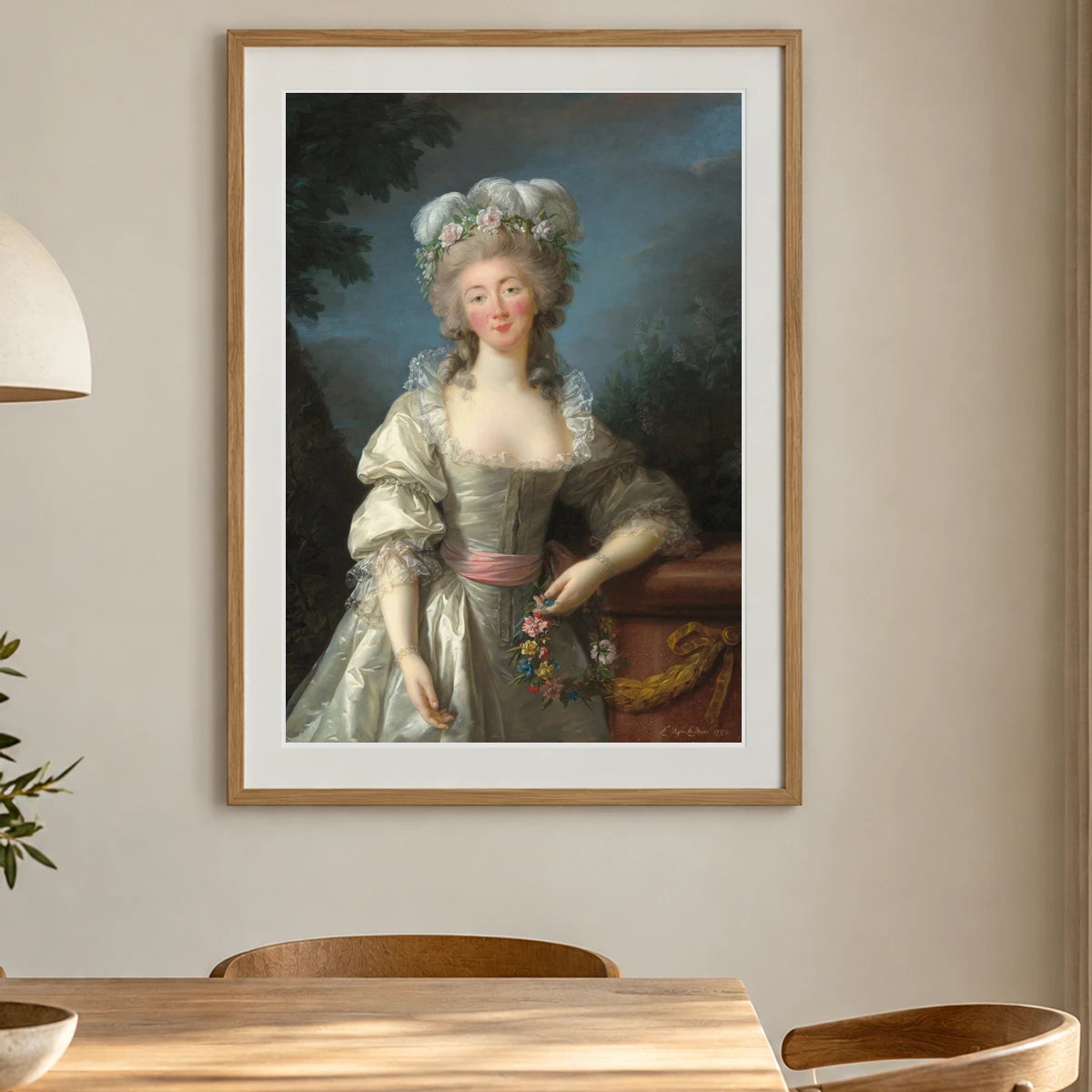 Madame Du Barry 2014.136.36 — Famous Paintings shown in a styled interior