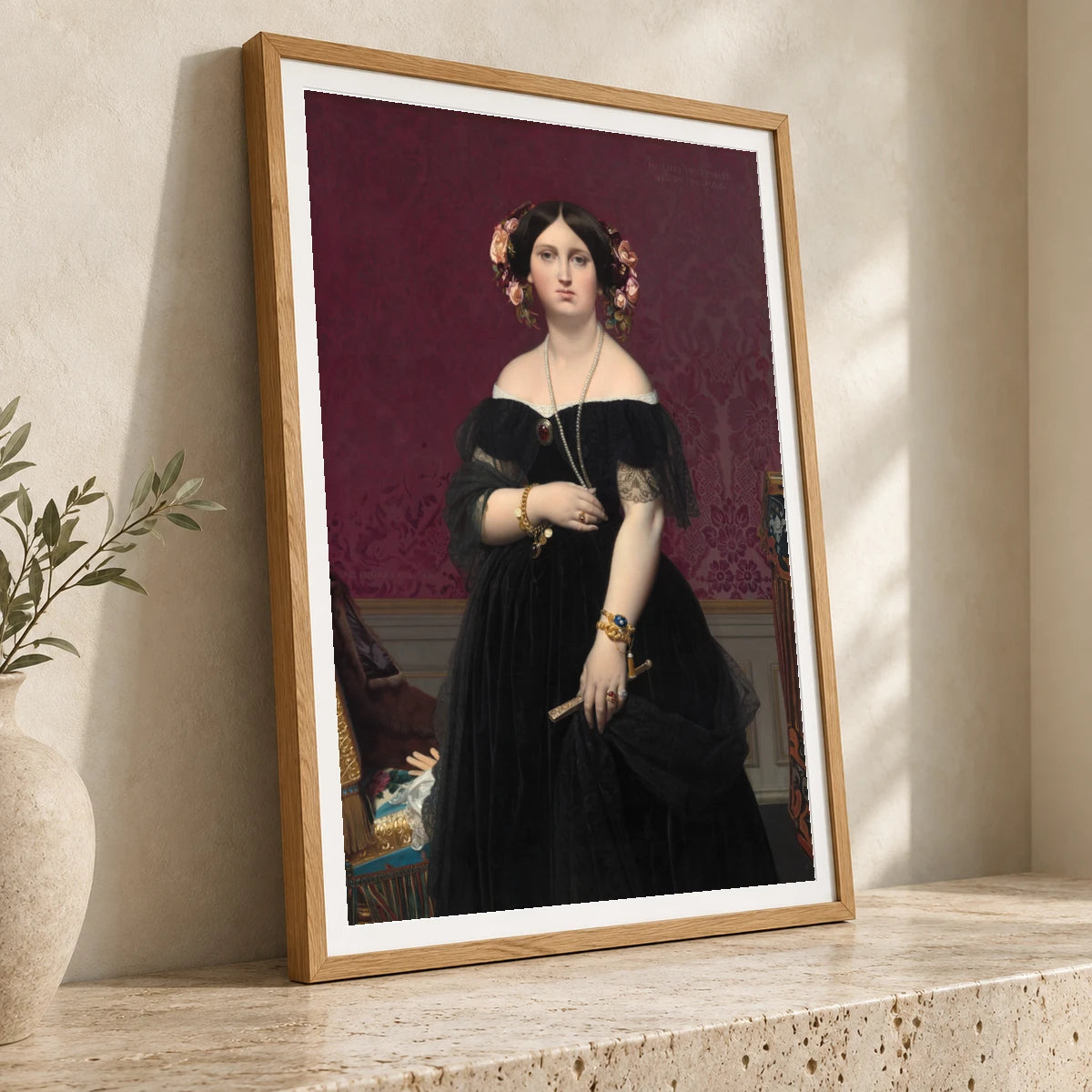 Madame Moitessier 1946.7.18 — Famous Paintings famous paintings print by SaamCrafts