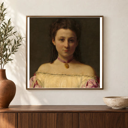 Mademoiselle De Fitz James 1963.10.24 — Famous Paintings shown in a styled interior