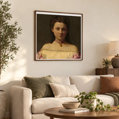 Mademoiselle De Fitz James 1963.10.24 — Famous Paintings shown in a styled interior