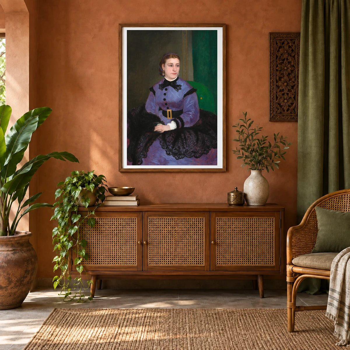 Mademoiselle Sicot 1963.10.209 — Famous Paintings shown in a styled interior