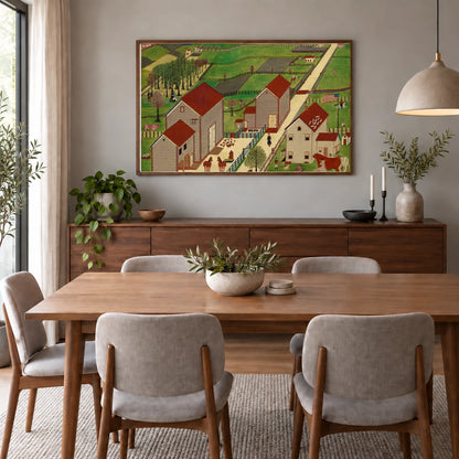 Mahantango Valley Farm 1953.5.93 — Famous Paintings shown in a styled interior