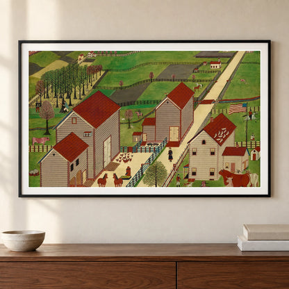 Mahantango Valley Farm 1953.5.93 — Famous Paintings shown in a styled interior