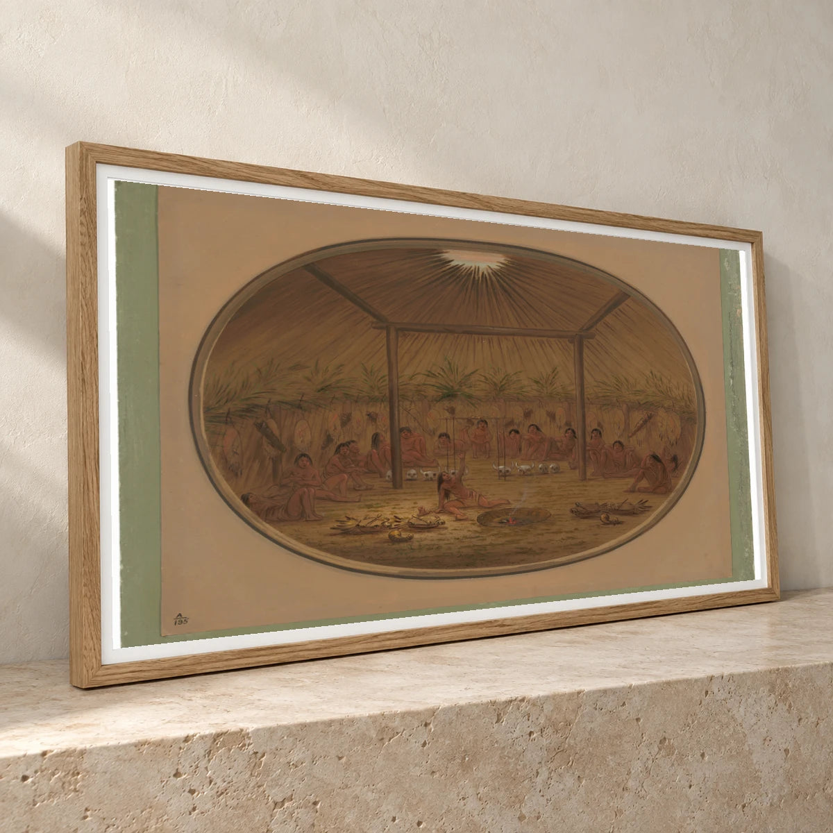 Mandan Ceremony The Water Sinks Down 1965.16.87 — Famous Paintings famous paintings print by SaamCrafts
