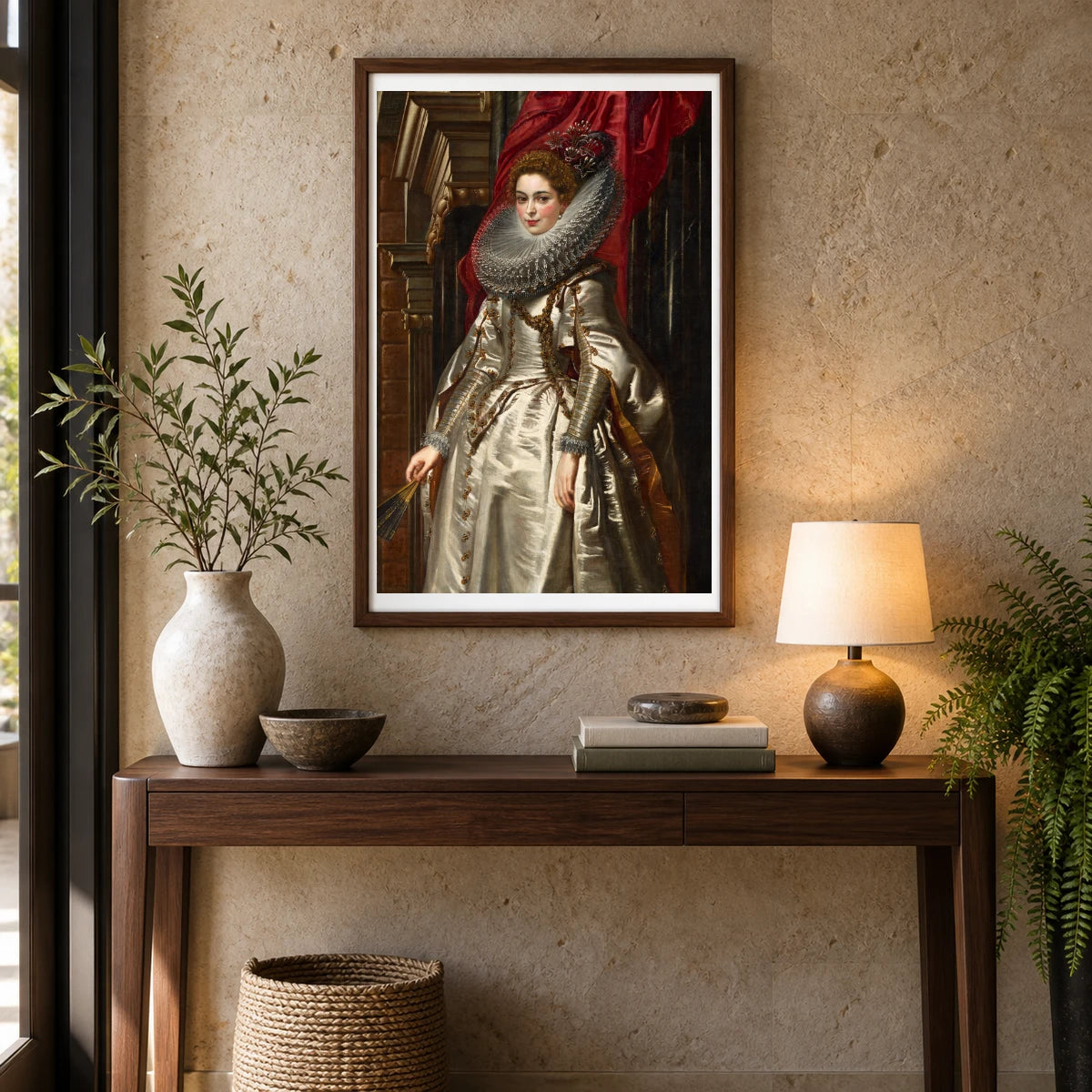 Marchesa Brigida Spinola Doria 1961.9.60 — Famous Paintings shown in a styled interior