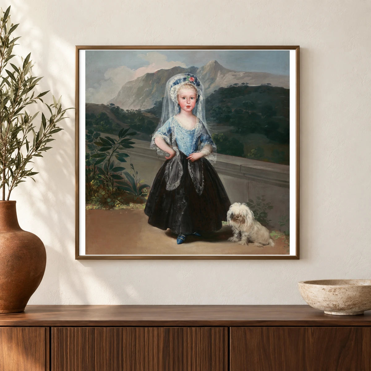 Maria Teresa De Borbon Y Vallabriga, Later Condesa De Chinchon 1970.17.123 — Famous Paintings shown in a styled interior
