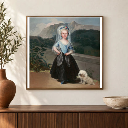 Maria Teresa De Borbon Y Vallabriga, Later Condesa De Chinchon 1970.17.123 — Famous Paintings shown in a styled interior