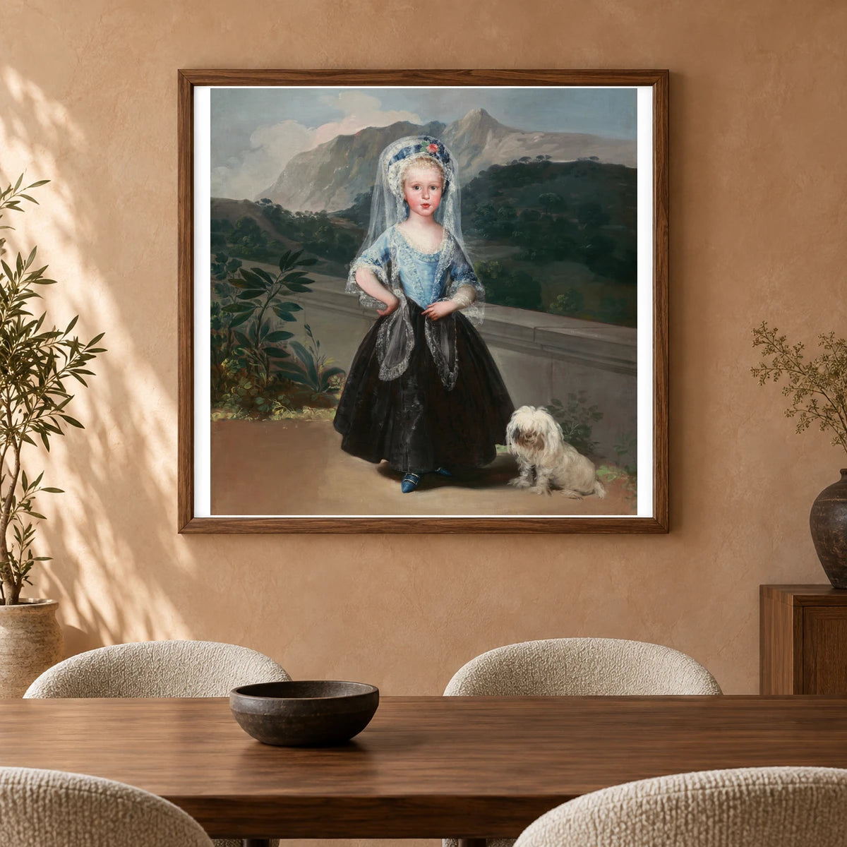 Maria Teresa De Borbon Y Vallabriga, Later Condesa De Chinchon 1970.17.123 — Famous Paintings shown in a styled interior