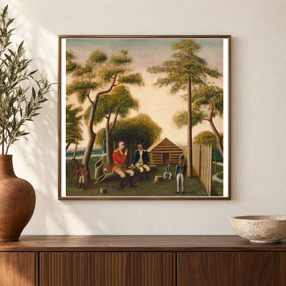 Marion Feasting The British Officer On Sweet Potatoes 1967.20.1 — Famous Paintings shown in a styled interior