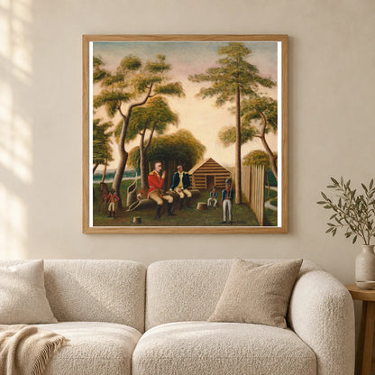 Marion Feasting The British Officer On Sweet Potatoes 1967.20.1 — Famous Paintings shown in a styled interior