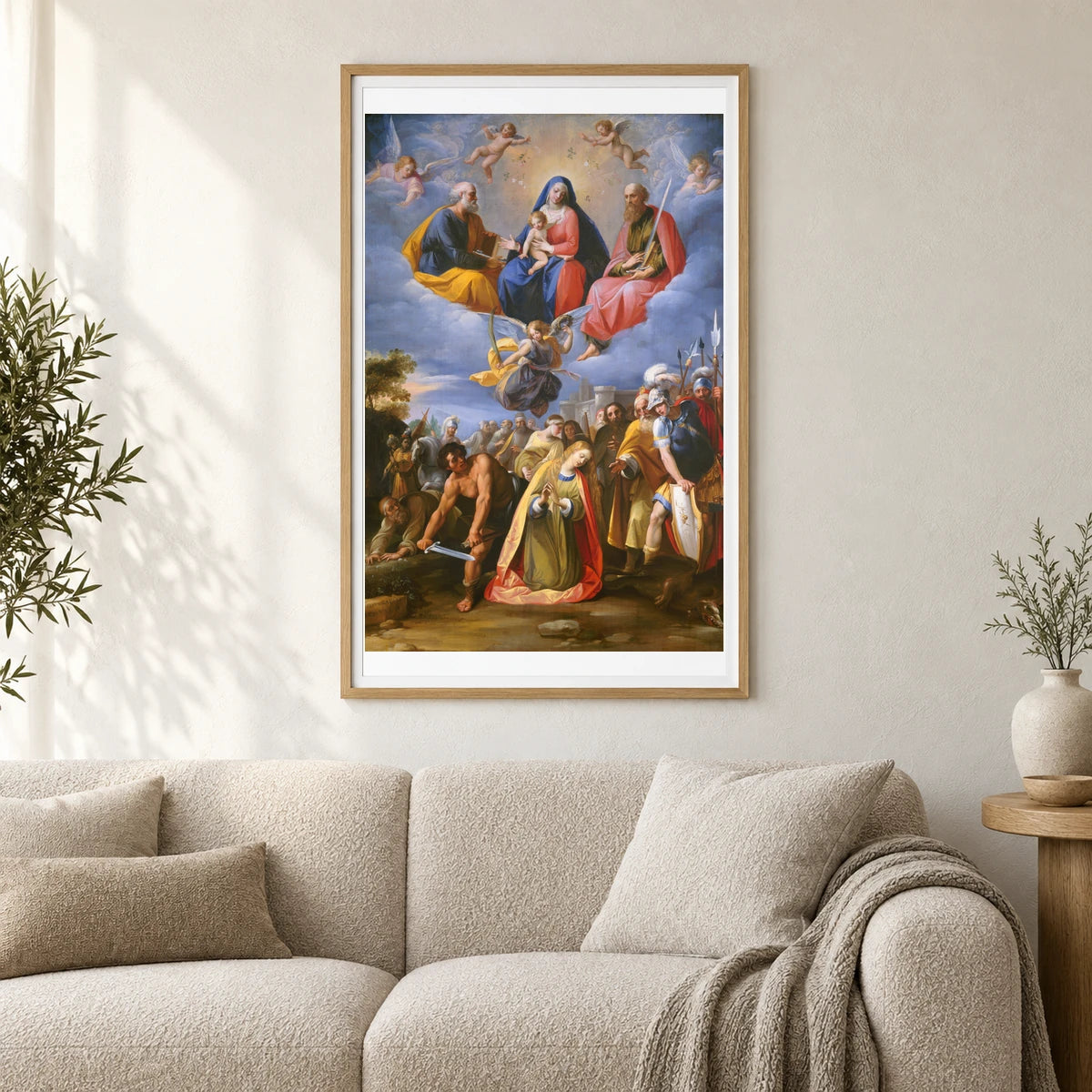 Martyrdom Of Saint Margaret 1984.4.1 — Famous Paintings shown in a styled interior