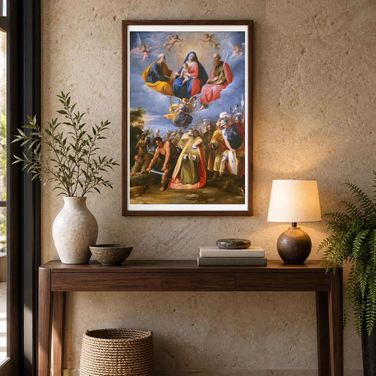 Martyrdom Of Saint Margaret 1984.4.1 — Famous Paintings shown in a styled interior