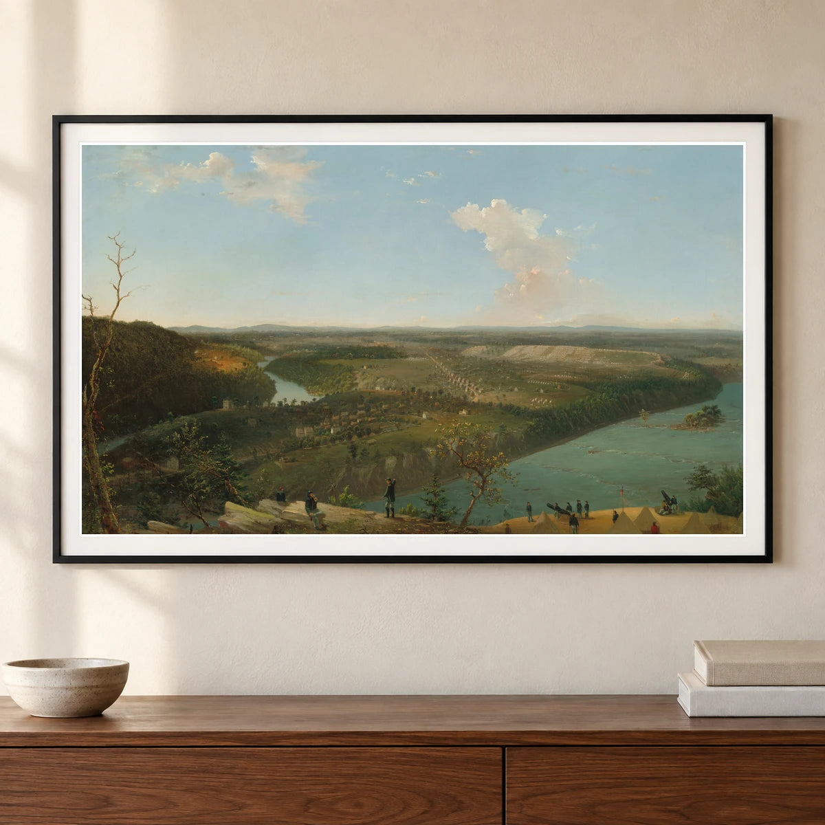 Maryland Heights Siege Of Harpers Ferry 2016.22.12 — Famous Paintings shown in a styled interior
