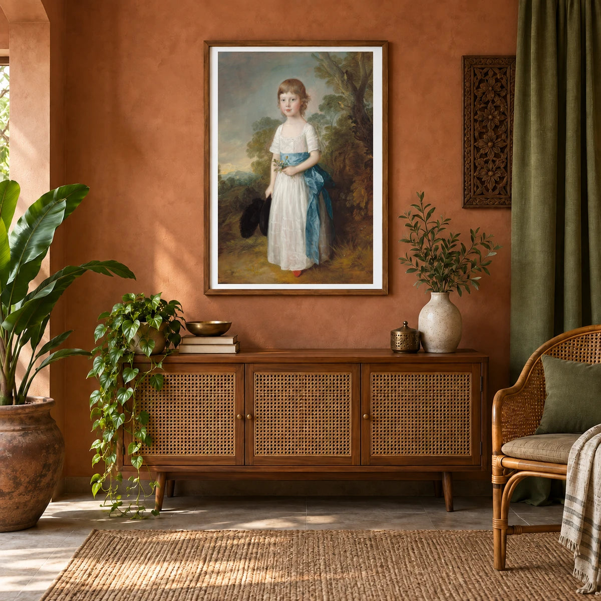 Master John Heathcote 1961.2.1 — Famous Paintings shown in a styled interior